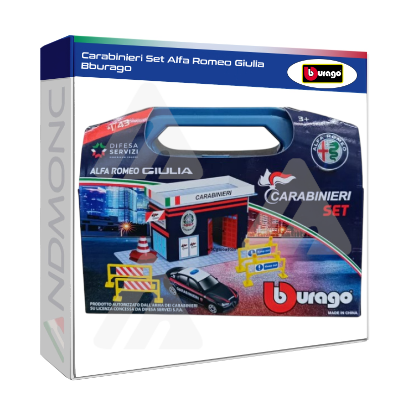 Carabinieri Set Alfa Romeo Giulia Bburago