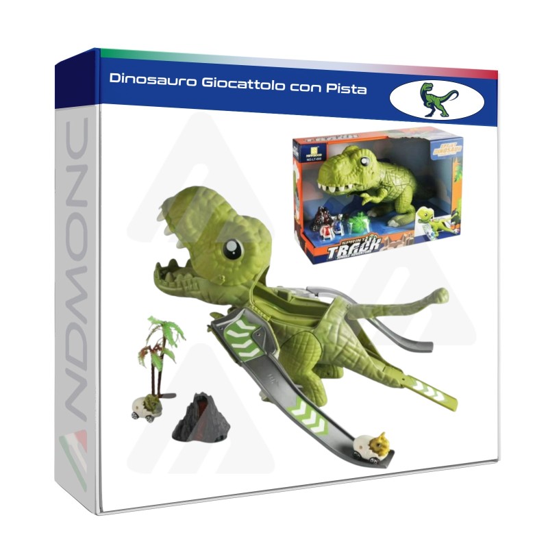 Dinosauro con pista giocattolo bambini toys