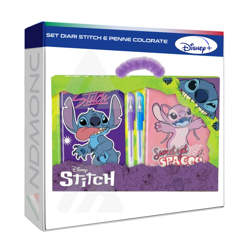 Set Diari Stitch e Penne Colorate Disney