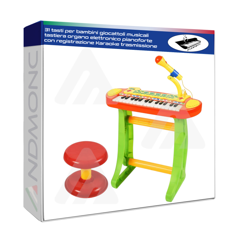 Pianola Musica con Microfono bambini giocattolo