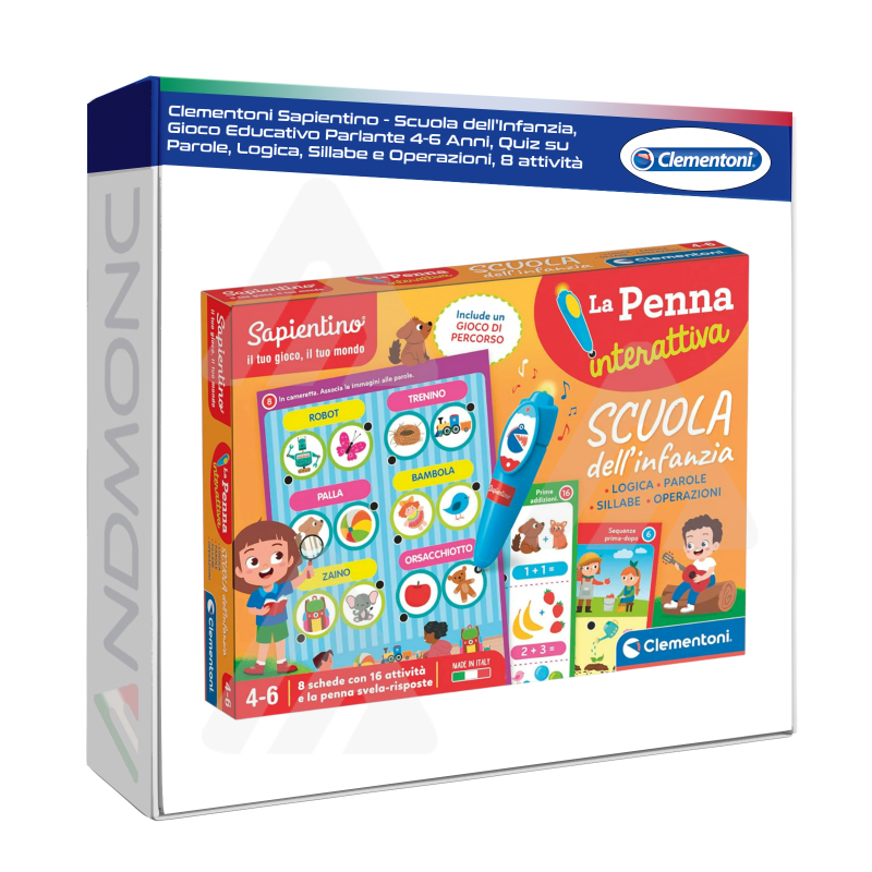 Clementoni Sapientino - Scuola dell'Infanzia, Gioco Educativo Parlante 4-6 Anni