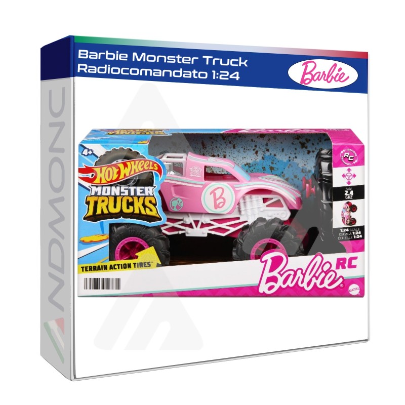 Barbie Monster Truck Radiocomandato 1:24