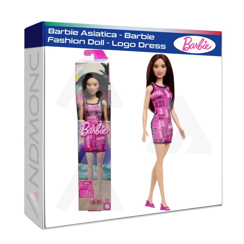 Barbie Asiatica - Barbie Fashion Doll - Logo Dress bambola