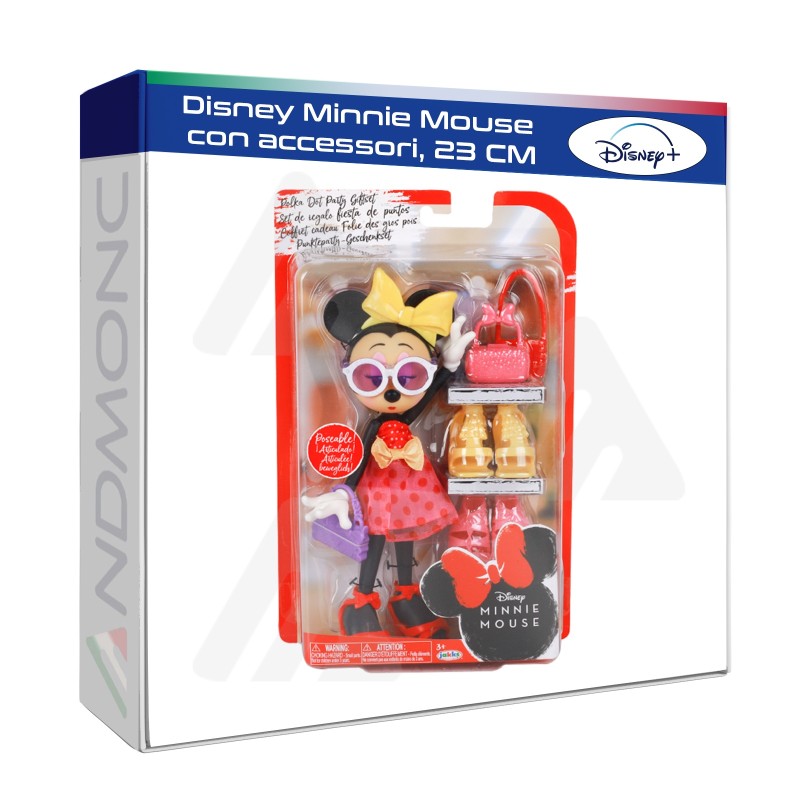 Disney Minnie mouse con accessori, 23 cm