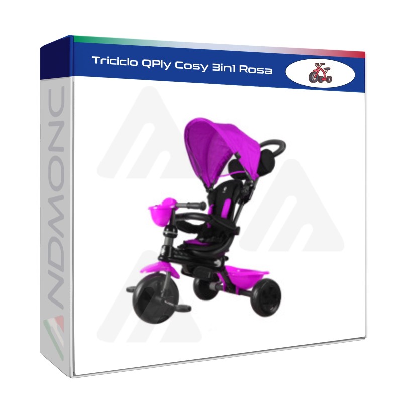 Triciclo QPly Cosy 3in1 ROSA