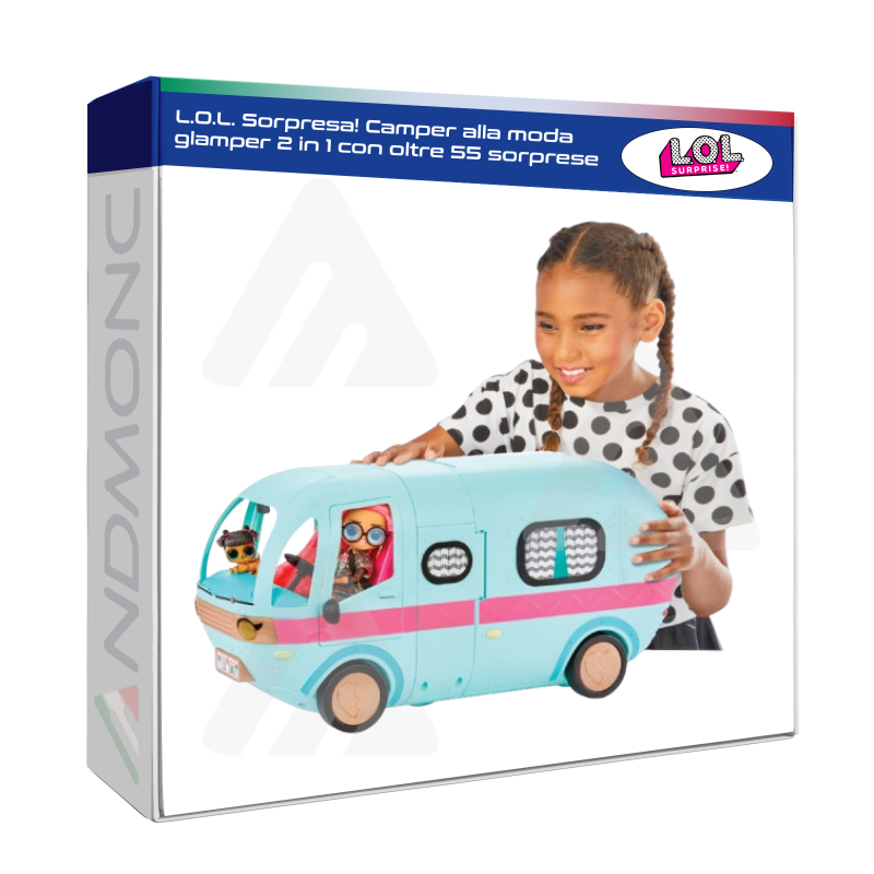 L.O.L. Sorpresa! Camper alla moda glamper 2 in 1 con oltre 55 sorprese