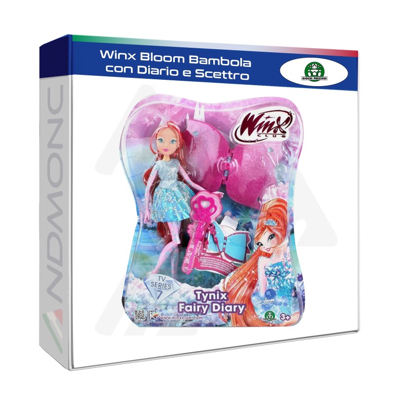 Winx Bloom Bambola  con Diario e Scettro