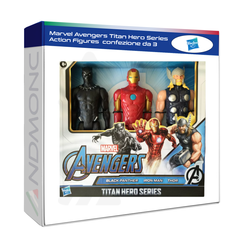 Marvel Avengers Titan Hero Series Action Figures , confezione da 3