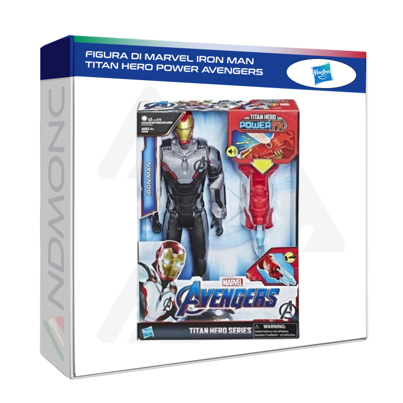 FIGURA DI MARVEL IRON MAN titan hero power Avengers