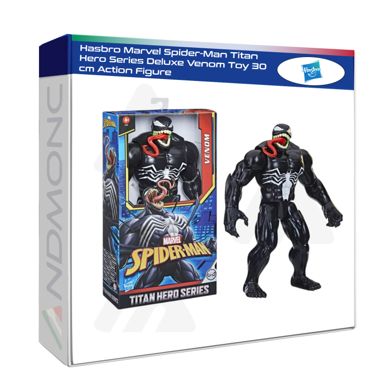 Hasbro Marvel Spider-Man Titan Hero Series Deluxe Venom Toy 30 cm Action Figure, Giocattoli per Bambini