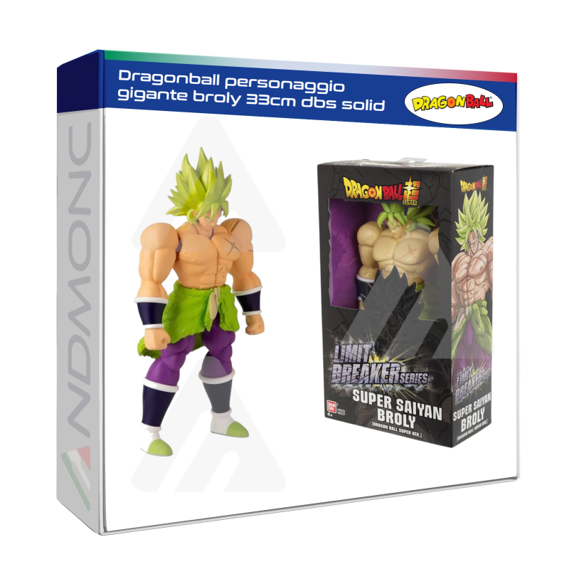 Dragonball personaggio gigante broly 33cm dbs solid