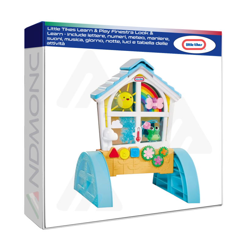 Little Tikes Learn & Play Finestra Look & Learn - Include lettere, numeri, meteo, maniere, suoni, musica, ecc..