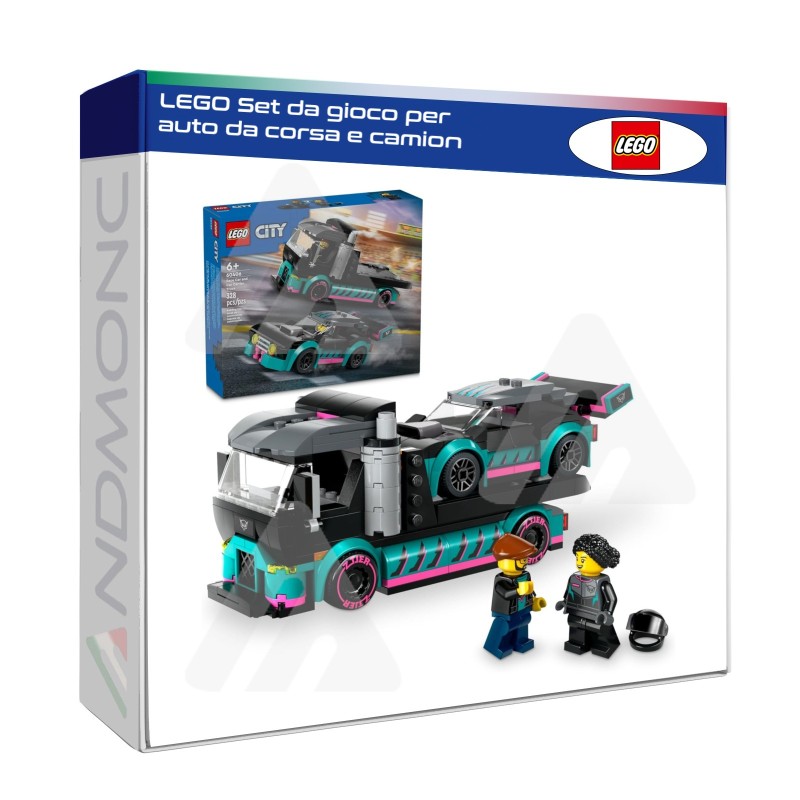 LEGO Set da gioco per auto da corsa e camion