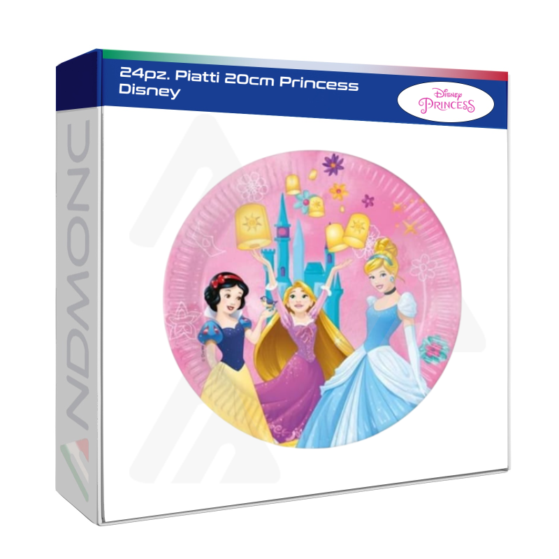 24pz. Piatti 20cm Princess Disney