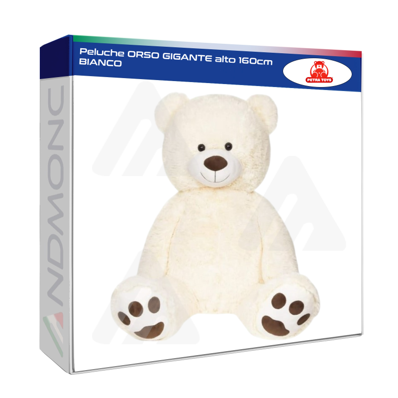 Peluche ORSO GIGANTE alto 160cm BIANCO