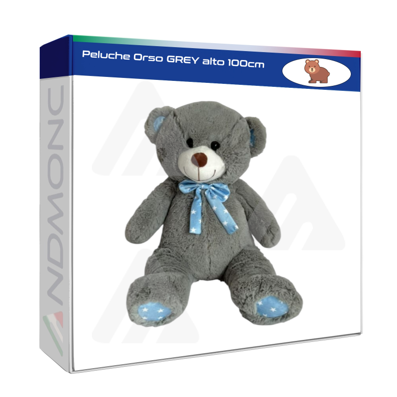 Peluche Orso GREY alto 100cm