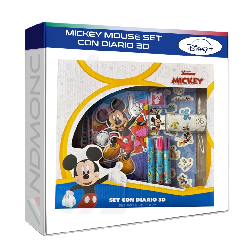 Set Diario MICKEY MOUSE 3D