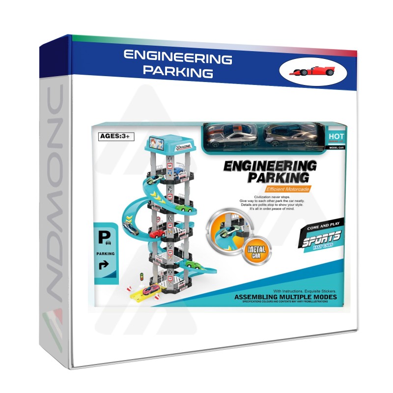 Giocattolo Parcheggio con macchine ENGINEERING PARKING