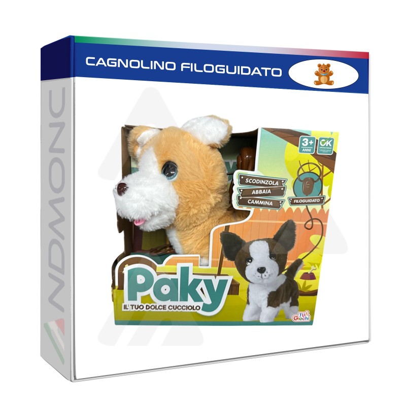 Cagnolino filoguidato Paky , giocattolo bambini