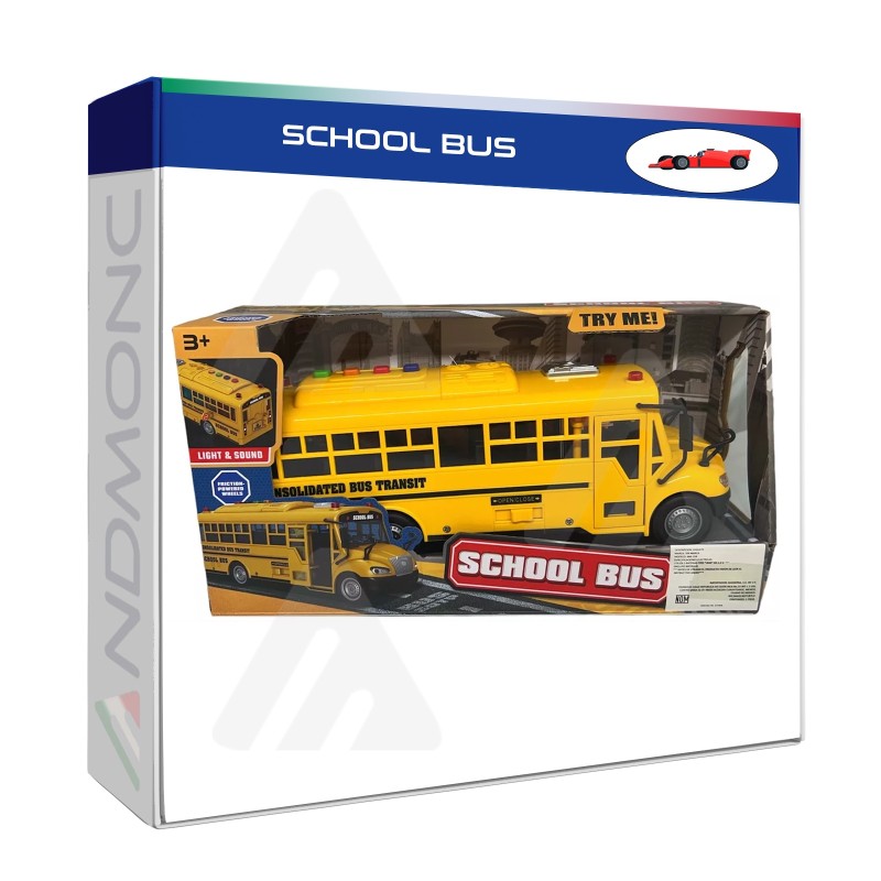 School bus , giocattolo educativo con luci e suon i