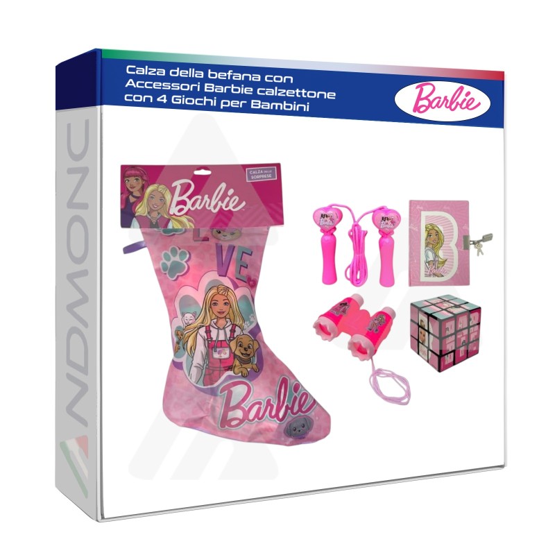 Calza della Befana Barbie con Sorprese a Tema