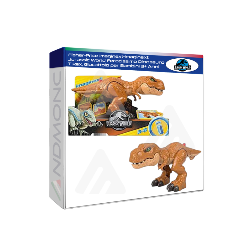 Fisher-Price Imaginext-Imaginext Jurassic World Ferocissimo Dinosauro T-Rex, Giocattolo per Bambini 3+ Anni