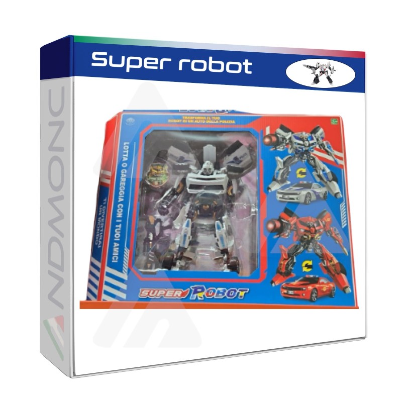 Super Robot giocattolo bambini grigio