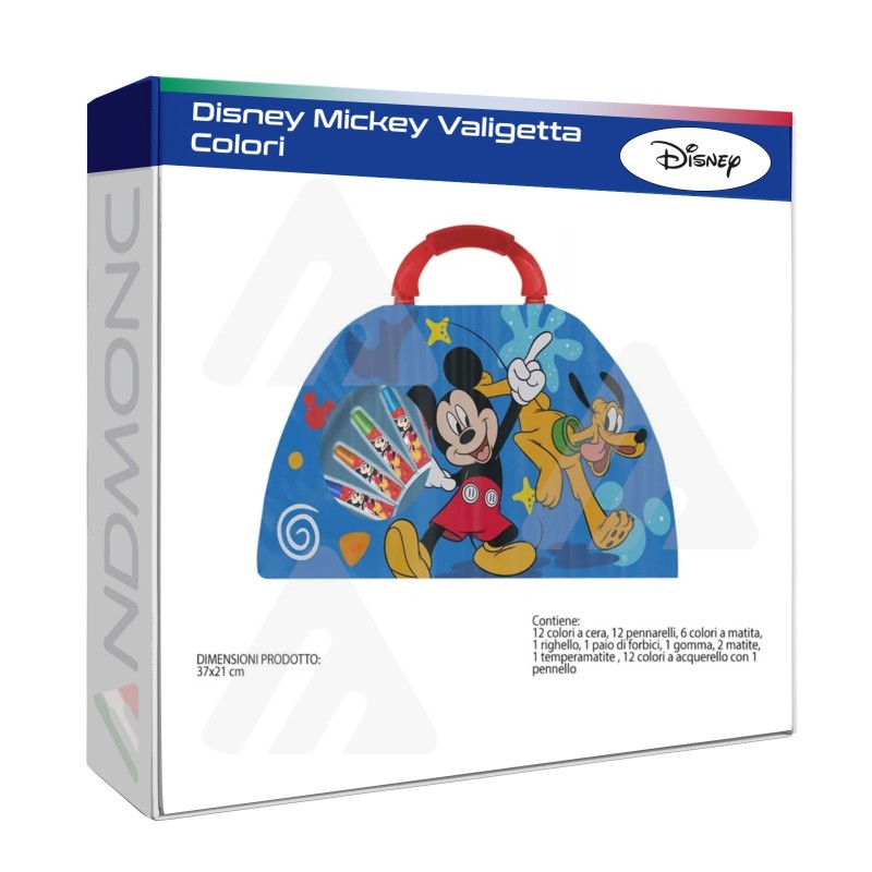 Disney Mickey Valigetta Colori 51 Pcs