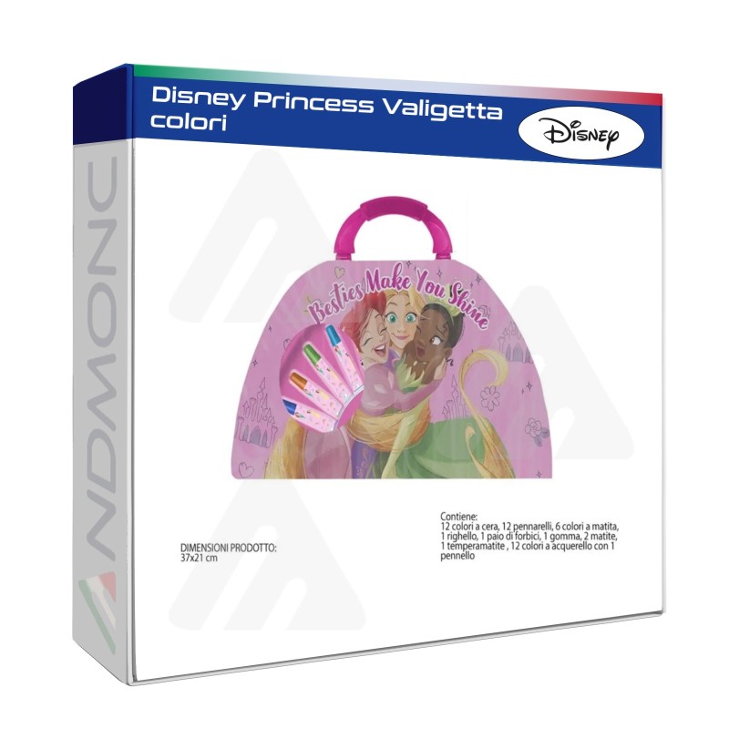 Disney Princess Valigetta Colori 51 Pcs