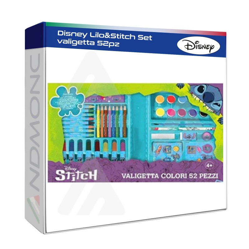 Disney Lillo & Stitch set valigetta Colori 52pz.