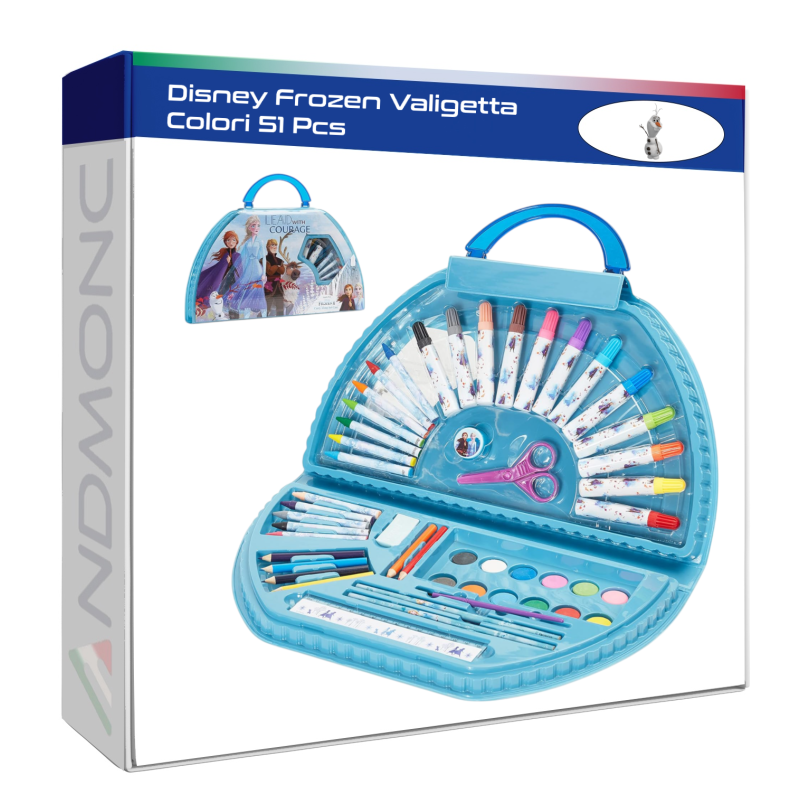 Disney Frozen Valigetta Colori 51 Pcs