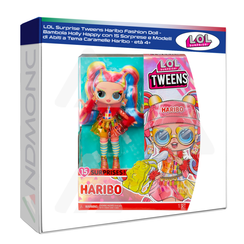 LOL Surprise Tweens Haribo Fashion Doll - Bambola Holly Happy con 15 Sorprese - età 4+