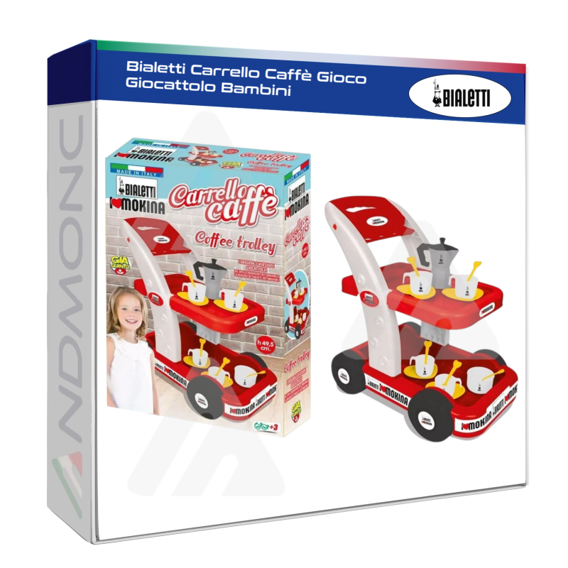 Bialetti Carrello Caffè Gioco Giocattolo Bambini