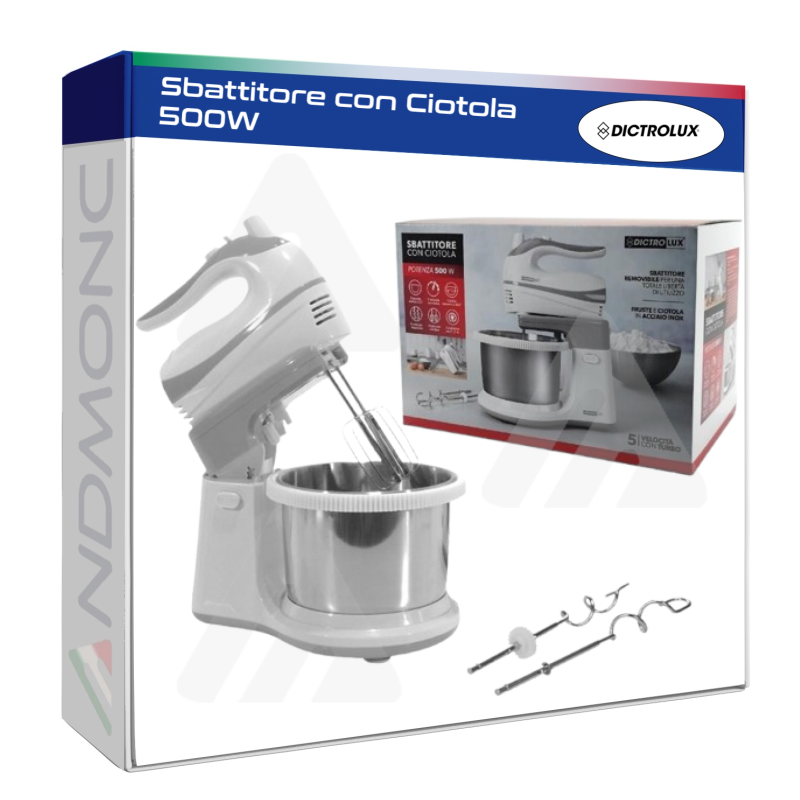 Sbattitore con Ciotola 500W Dictrolux