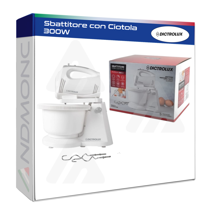 Sbattitore con Ciotola 300W Dictrolux