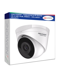 HWI-T240H - Telecamera IP Dome da 4 MP, PoE, IR30m - Hikvision Hiwatch