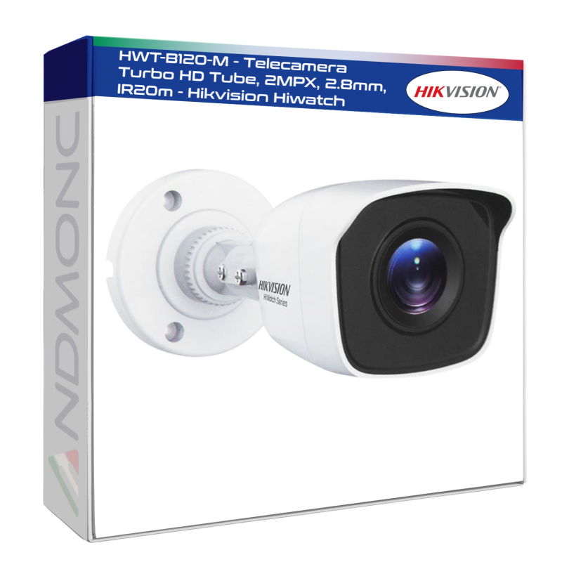 HWT-B120-M - Telecamera Turbo HD Tube, 2MPX, 2.8mm, IR20m - Hikvision Hiwatch