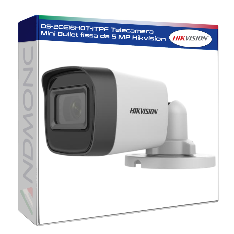 DS-2CE16H0T-ITPF Telecamera Mini Bullet fissa da 5 MP Hikvision