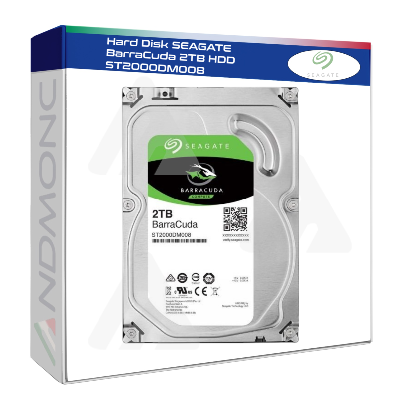 Hard Disk SEAGATE BarraCuda 2TB HDD ST2000DM008