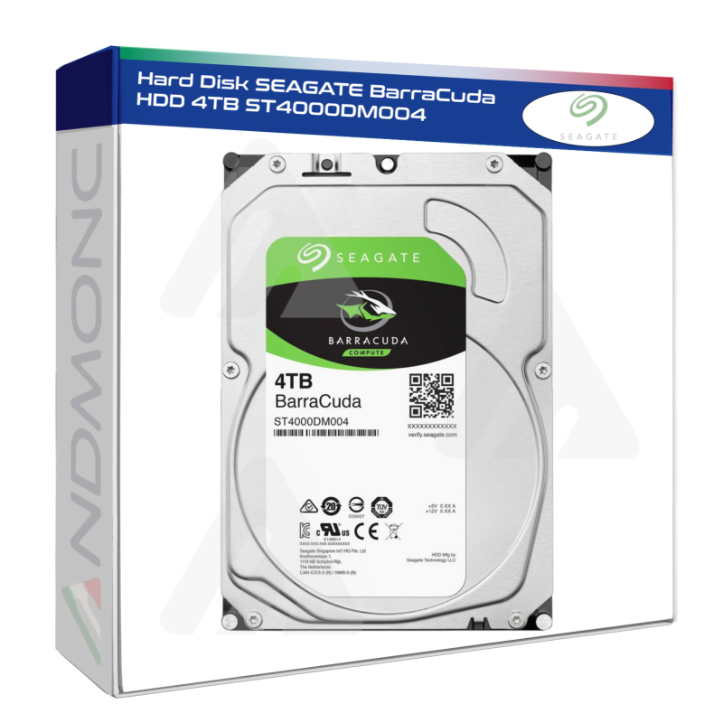 Hard Disk SEAGATE BarraCuda HDD 4TB ST4000DM004