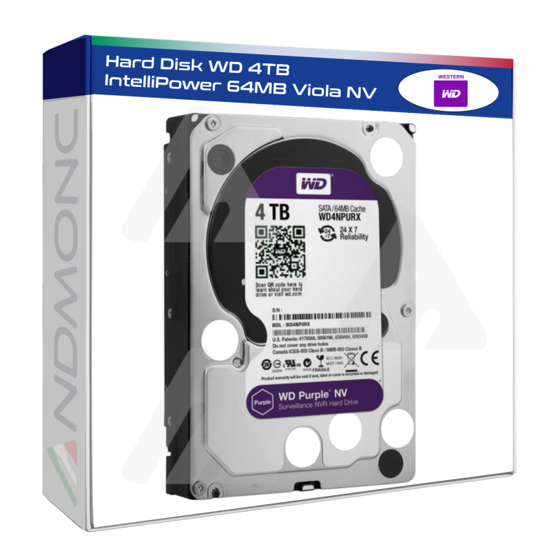 Hard Disk WD 4TB IntelliPower 64MB Viola NV