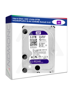 Hard Disk WD Viola 3TB WD30PURX 5.4K 64MB Sata3 3.5''