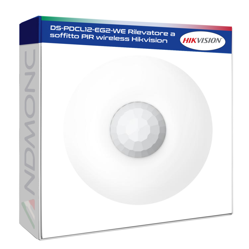 DS-PDCL12-EG2-WE Rilevatore a soffitto PIR wireless Hikvision