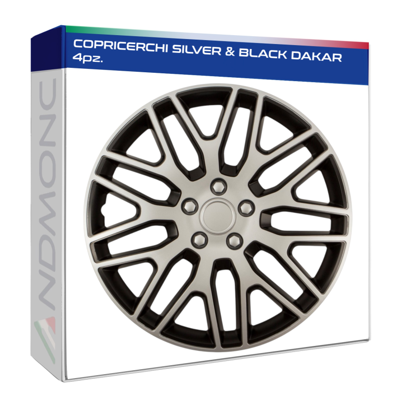 COPRICERCHI SILVER & BLACK DAKAR 4pz.