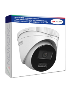 HWI-T280HA-LU Hikvision Telecamera di rete a torretta fissa Smart Hybrid Light MD 2.0 da 8 MP