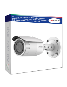 Hikvision HWI-B640H-Z Hiwatch series telecamera bullet IP hd+ 4Mpx motozoom 2.8~12mm h.265+ poe slot sd IP67