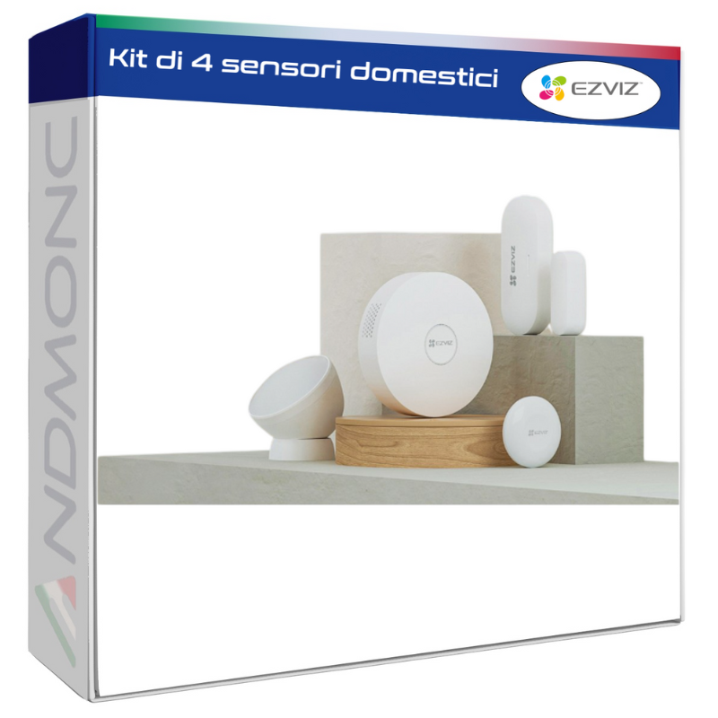 Kit di 4 sensori domestici - ezviz antifurto, allarme smart