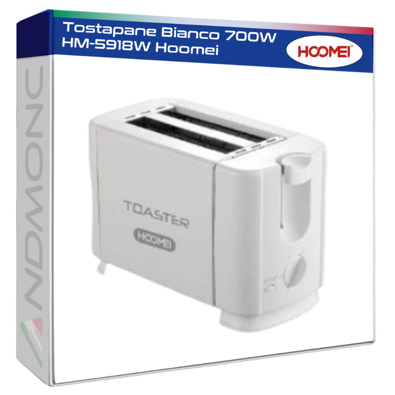 Tostapane Bianco 700W HM-5918W Hoomei