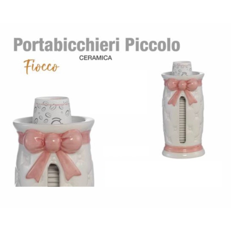 Porta bicchieri piccolo ceramica vari colori