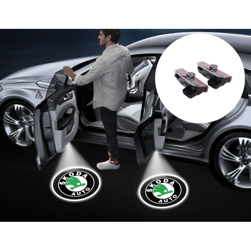 Luci sottoporta Skoda con filo